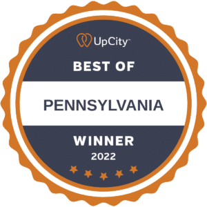 Upcity best of Pennsylvania 2022 badge winner for ethic adveritsing agency