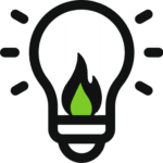 light_bulb light bulb icon with greeen